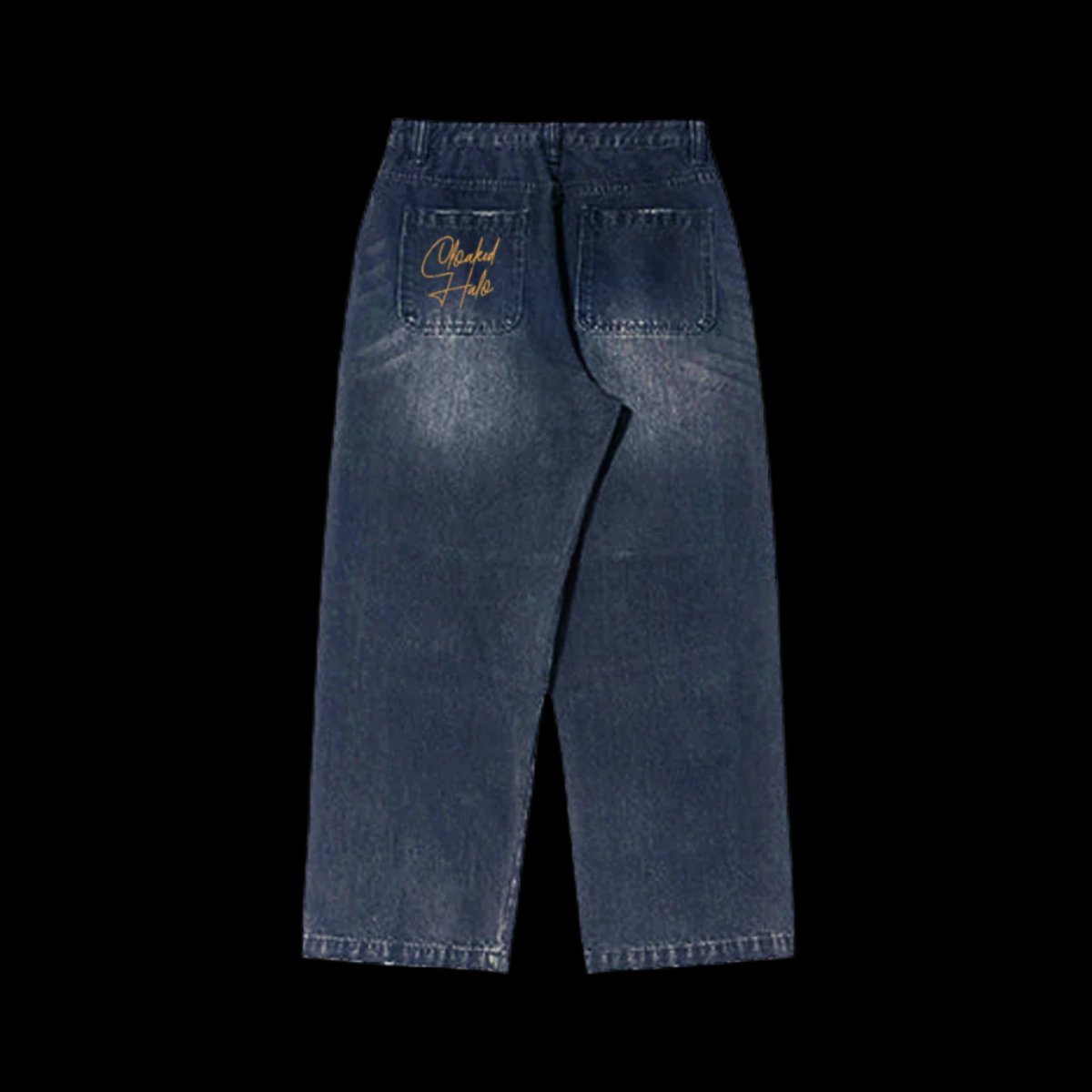Straight-Leg Vintage Denim Jeans