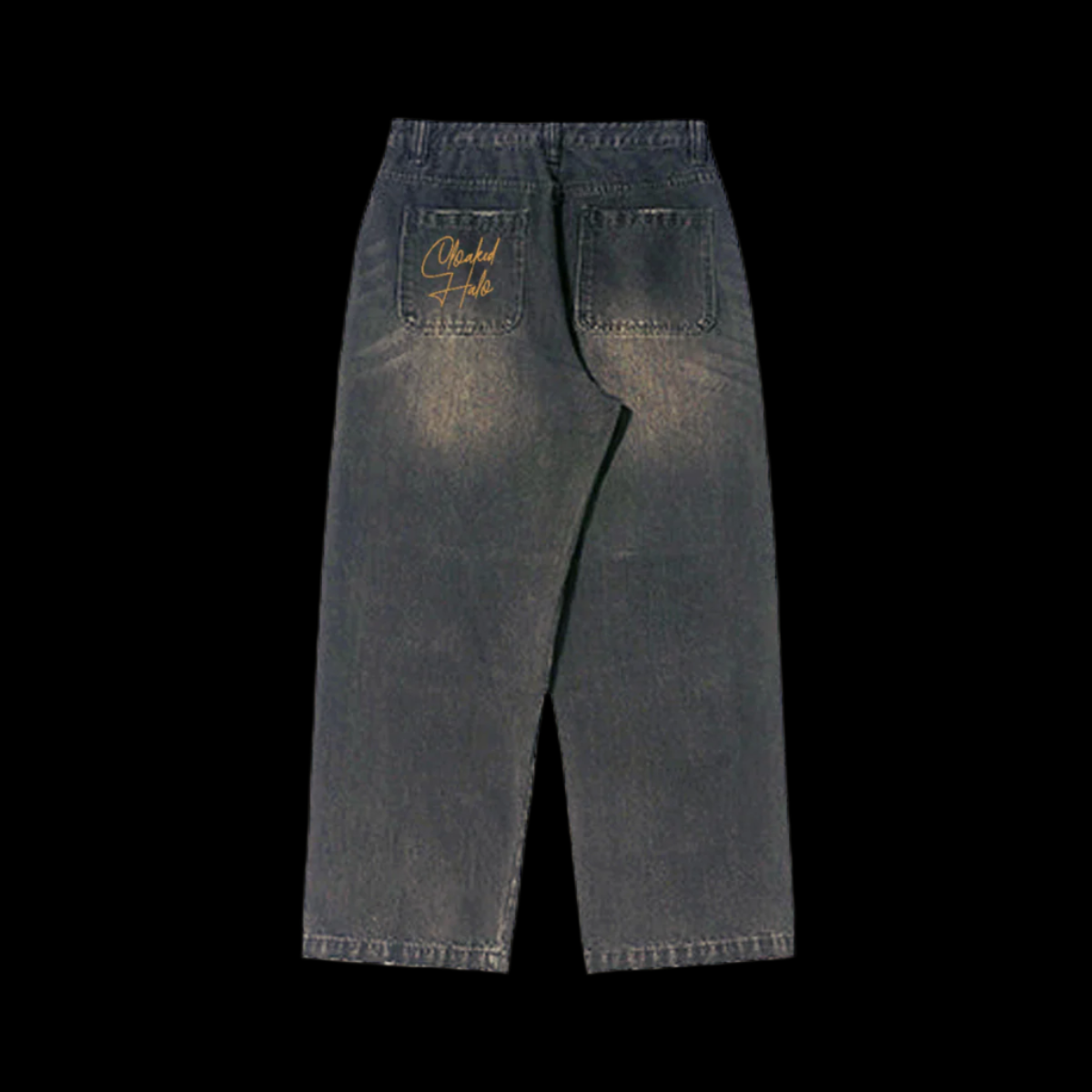 Straight-Leg Vintage Denim Jeans