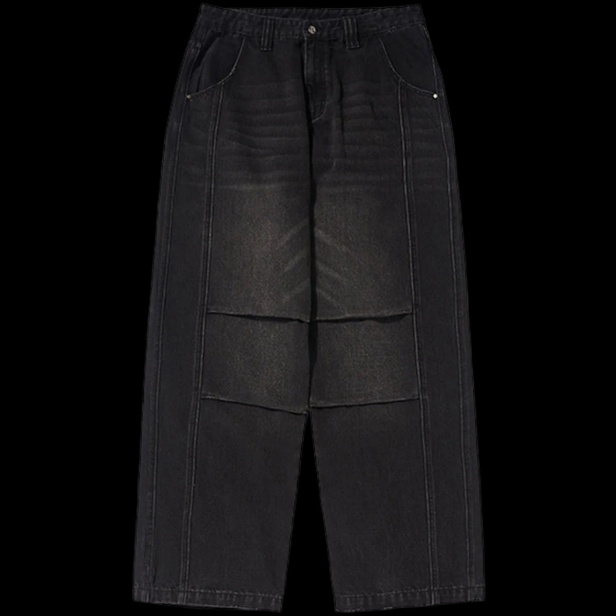 Straight-Leg Vintage Denim Jeans